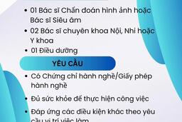 THÔNG BÁO TUYỂN DỤNG